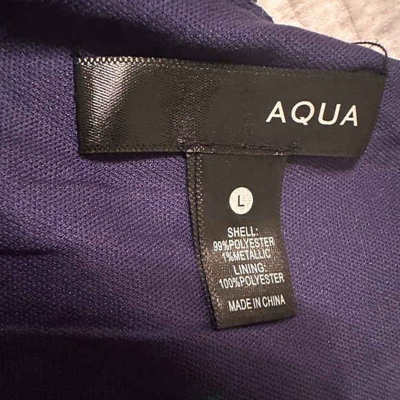 Aqua Tiered Cut-Out Floral Dress - NWT - Size L - Picture 10 of 13